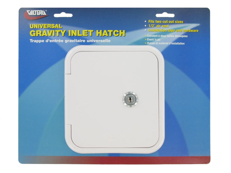 [AUSTRALIA] - Valterra A01-2002VP Universal Gravity Inlet Hatch - White (Carded)