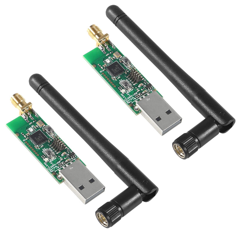 [AUSTRALIA] - AITIAO 2Pcs Zigbee CC2531 Sniffer USB Dongle Bluetooth 4.0 Wireless Zigbee Analyzer Module with External Antenna