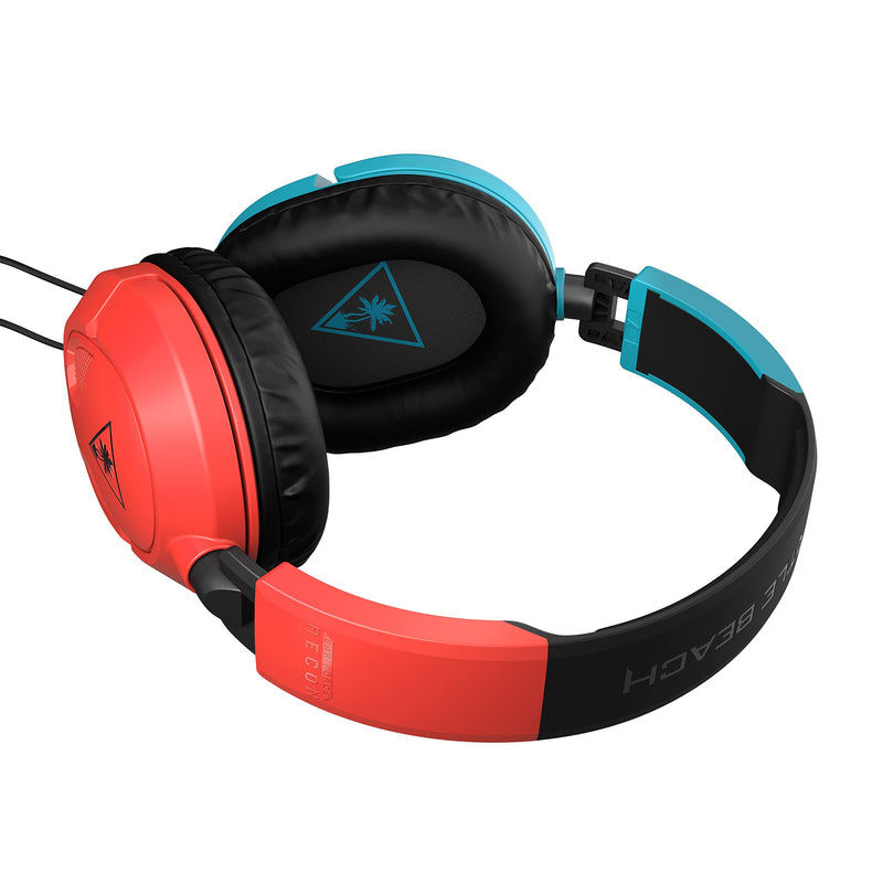  [AUSTRALIA] - Turtle Beach Recon 50 Gaming Headset for Nintendo Switch, Xbox Series X|S, Xbox One, PS5, PS4, PlayStation, Mobile, & PC with 3.5mm – Removable Mic, 40mm Speakers – Red/Blue