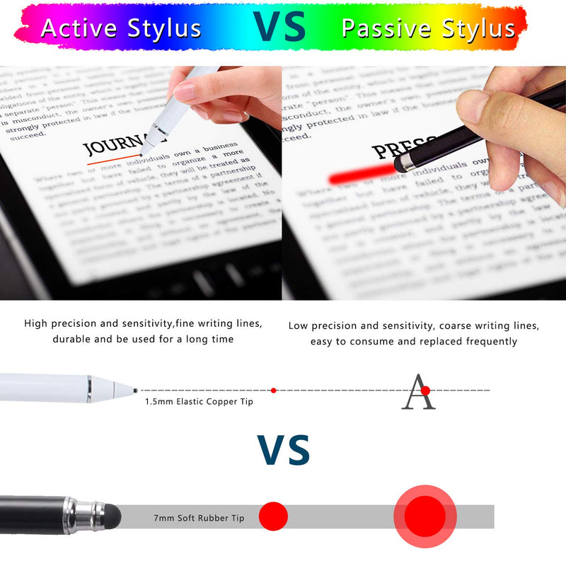 Active Stylus Pen for Touch Screens, Rechargeable Pencil Digital Stylus Pen Compatible with iPad and Most Tablet - LeoForward Australia