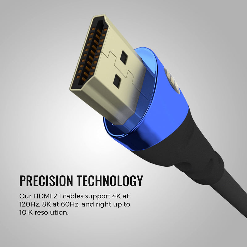 [AUSTRALIA] - Monster Ultra High-Speed 8K Cobalt HDMI 2.1 4ft Cable at 48 Gbps for Apple TV, Roku, Samsung, QLED, Sony, LG, Playstation, PS5, PS4 and Xbox 4 ft