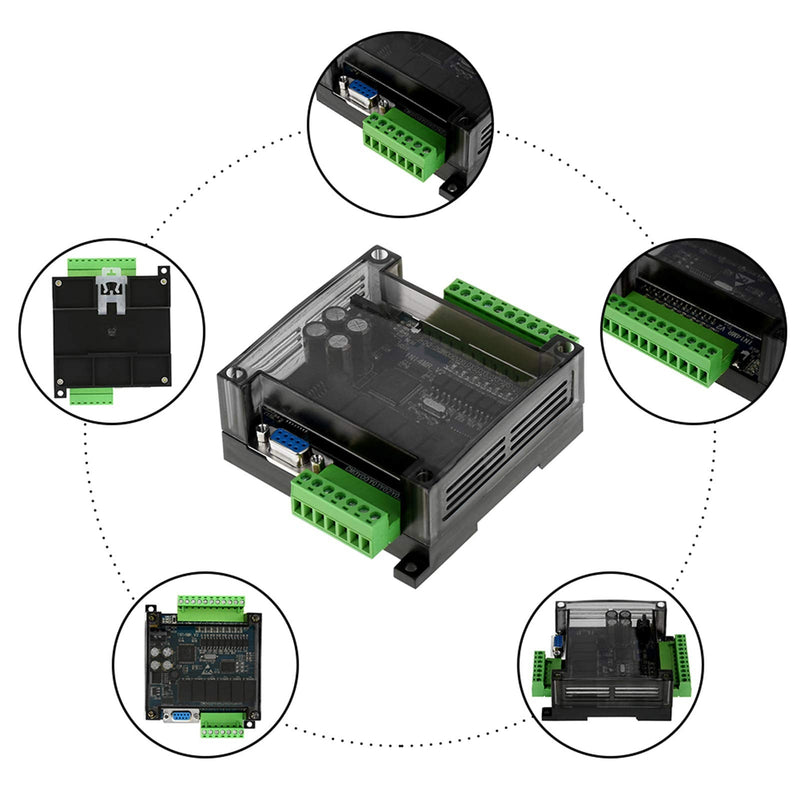 [AUSTRALIA] - 24V PLC Control Programmable Logic Controller DC24V FX1N-14MR Industrial Control Board PLC Programmable Logic Controller Relay Output