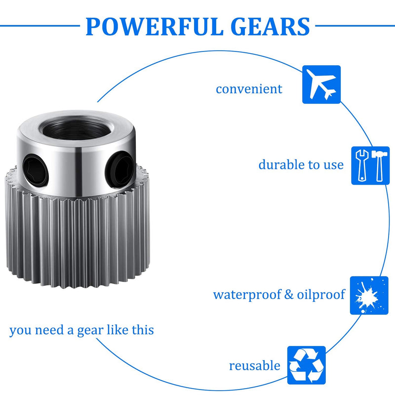 [AUSTRALIA] - 15 Pieces Extruder Wheel Gear 3D Printer Parts Drive 36 Teeth Gear Stainless Steel Extruder Gear Compatible with CR-10, CR-10S, S4, S5, Ender 3, Ender 3 Pro