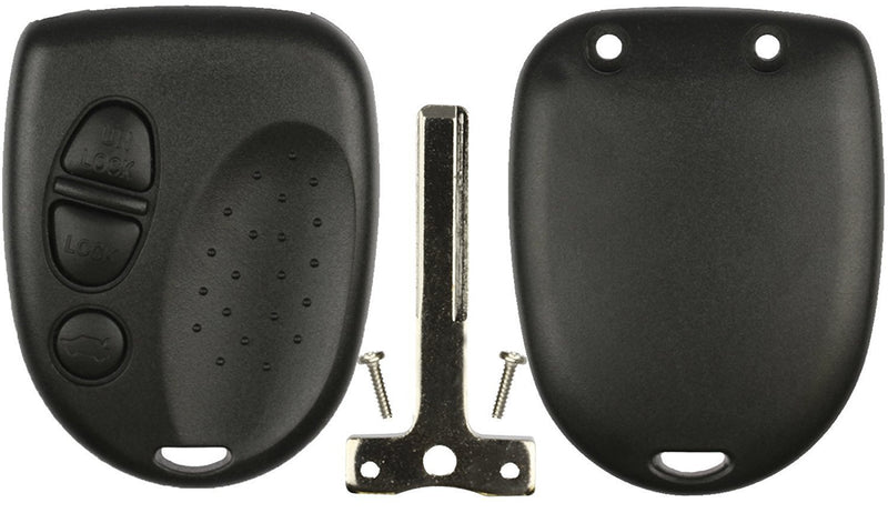  [AUSTRALIA] - KeylessOption Keyless Entry Remote Car Key Fob Uncut Key blade Shell Case Cover For Pontiac GTO