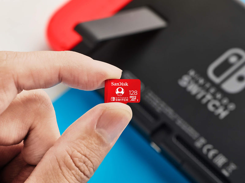  [AUSTRALIA] - SanDisk 128GB microSDXC Card, Licensed for Nintendo Switch - SDSQXAO-128G-GNCZN Super Mario Super Mushroom