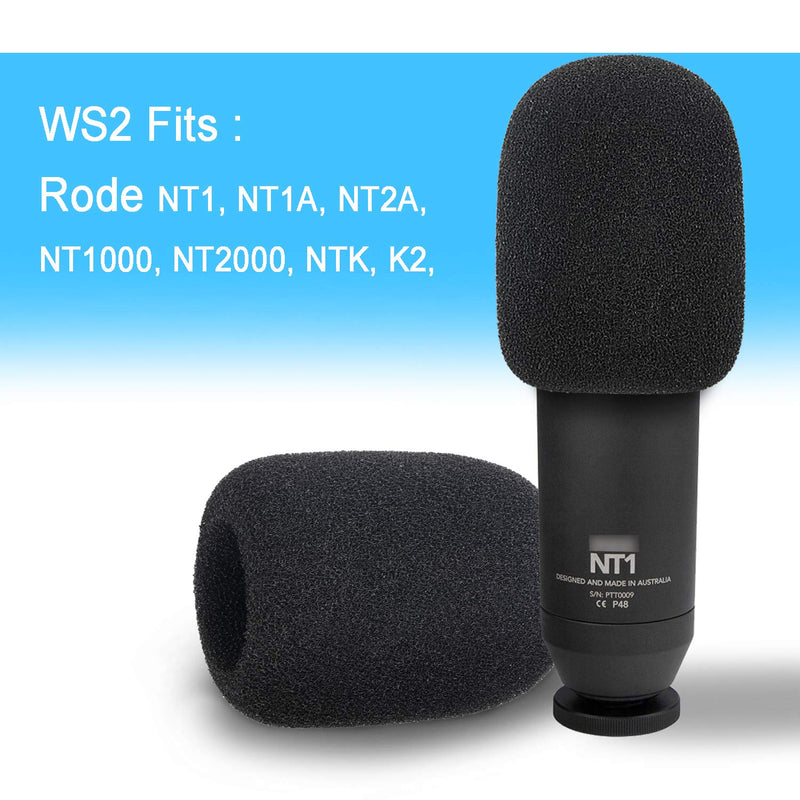  [AUSTRALIA] - YOUSHARES NT1-A Microphone Pop Filter - Mic Foam Windscreen Cover for Rode NT1-A, NT2-A, NTK, K2 Rode Podcaster