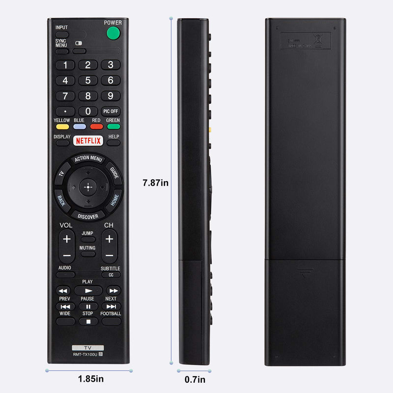  [AUSTRALIA] - YOSUN RMT-TX100U Universal Remote Control for Sony-TV-Remote All Sony LCD LED HDTV Smart bravia TVs with Netflix Buttons