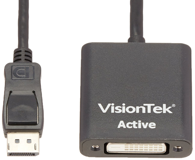 VisionTek DisplayPort to DVI-D Single Link Active Adapter, 7 Inches, Male to Female, for Lenovo, Dell, HP, Desktop Graphics and More (900340) - LeoForward Australia