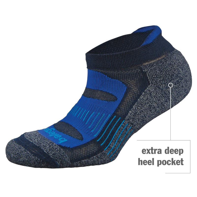 Balega Blister Resist No Show Socks For Men and Women (1 Pair) Small Charcoal/Black - LeoForward Australia