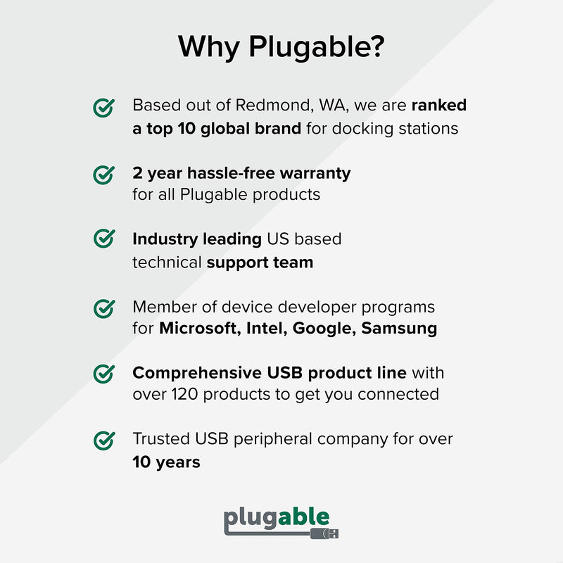  [AUSTRALIA] - Plugable USB C to HDMI Adapter, Universal Video Graphics Adapter for USB 3.0 and USB-C Macs and Windows, Extend an HDMI Monitor up to 1080p@60Hz