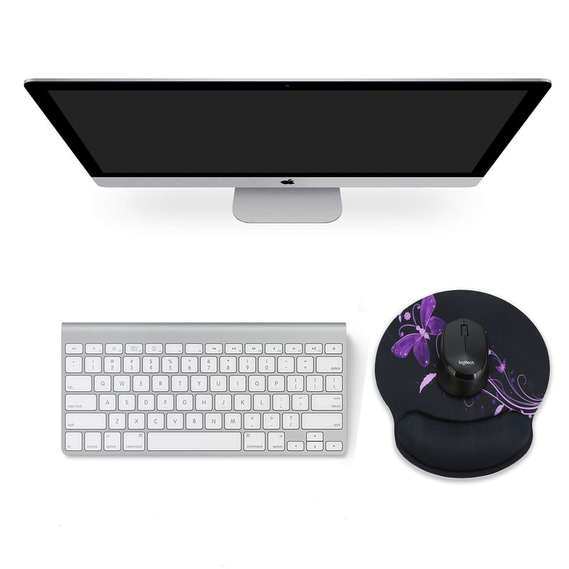 Wrist Rest Support Mouse Pad - Ergonomic Mouse Pad,Memory Foam Mice Mat for Office Work Computer Gaming by RICHEN Nice Butterfly - LeoForward Australia