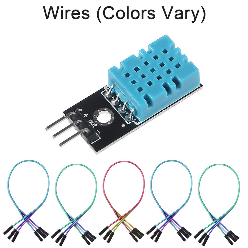  [AUSTRALIA] - Alinan 10pcs DHT11 Module Digital Temperature and Humidity Sensor Electronic Building Blocks 3.3V-5V with Wires