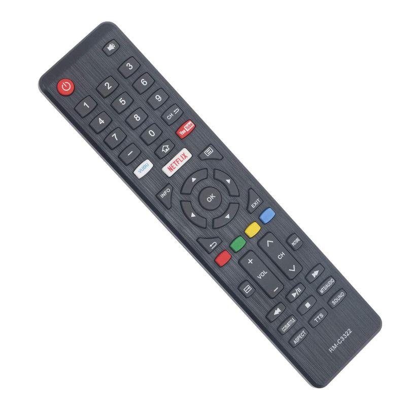 RM-C3322 Replace Remote Control - WINFLIKE RM-C3322 TV Remote Control Replacement fit for JVC RMC3322 Smart TV Remote Controller with Netflix Vudu YouTube - LeoForward Australia