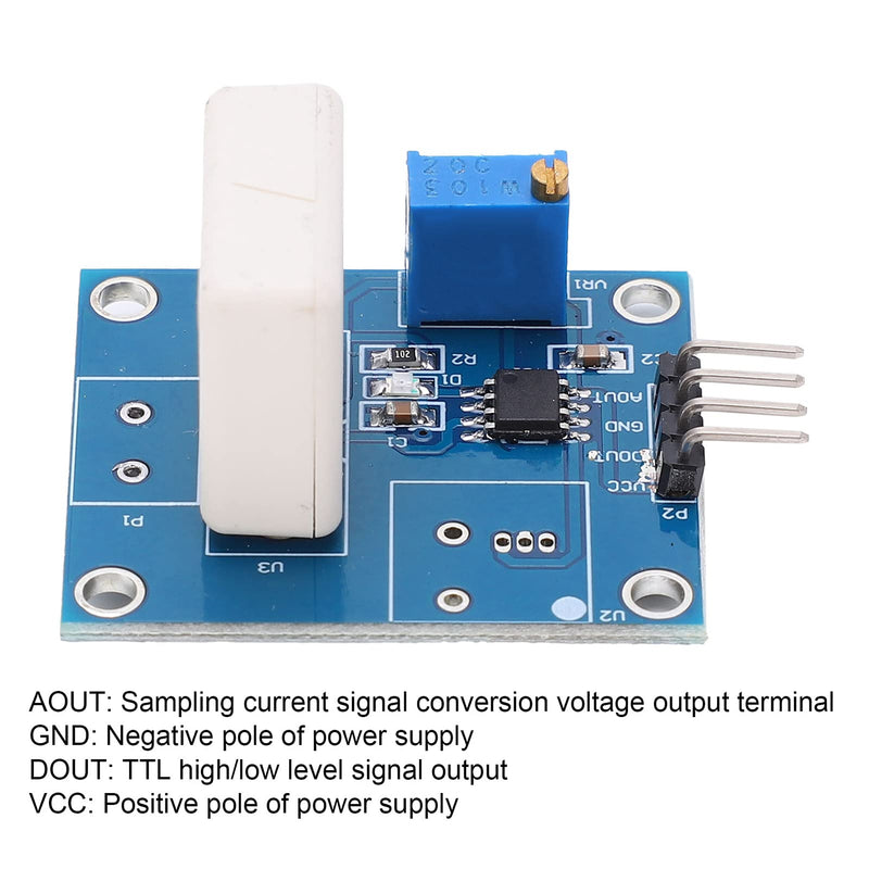  [AUSTRALIA] - DC 5V Hall Current Detection Sensor Module 35A Short Circuit Overcurrent Protection Detector WCS1800
