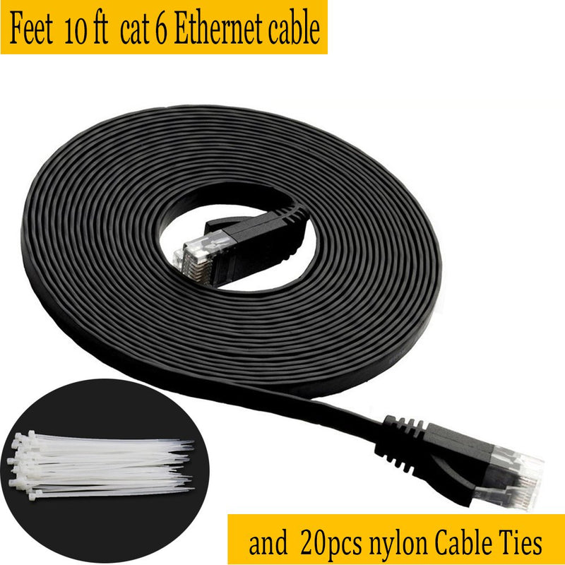 Cat 6 Ethernet Cable(Mixed Color 5 Pack) Cat6 Internet Network Cable Flat,Ethernet Patch Cables Short,Computer LAN Cable with Snagless RJ45 Connectors 1.5 Ft - LeoForward Australia