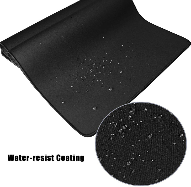 Vipamz Extended XXXL Non-Slip Rubber Base Textured Weave Gaming Mouse Pad, Black – 34.65x12-Inch XX-Large - LeoForward Australia