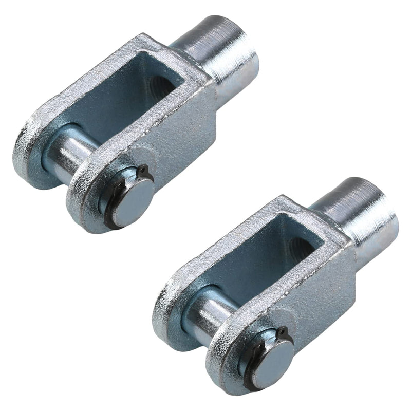  [AUSTRALIA] - Othmro Cylinder Clevis,2Pcs Air Cylinder Rod Clevis End M16x1.5 Female Thread 78mm Length Y Type Connector Metal Pneumatic Air Cylinder Connectors Fittings for Air Cylinder Foot Mounting Work