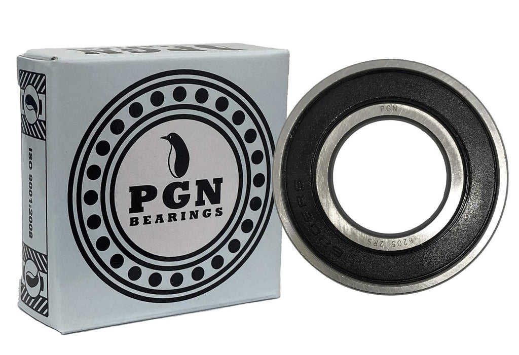  [AUSTRALIA] - (2 Pack) PGN 6205-2RS Sealed Ball Bearing - C3-25x52x15 - Lubricated - Chrome Steel