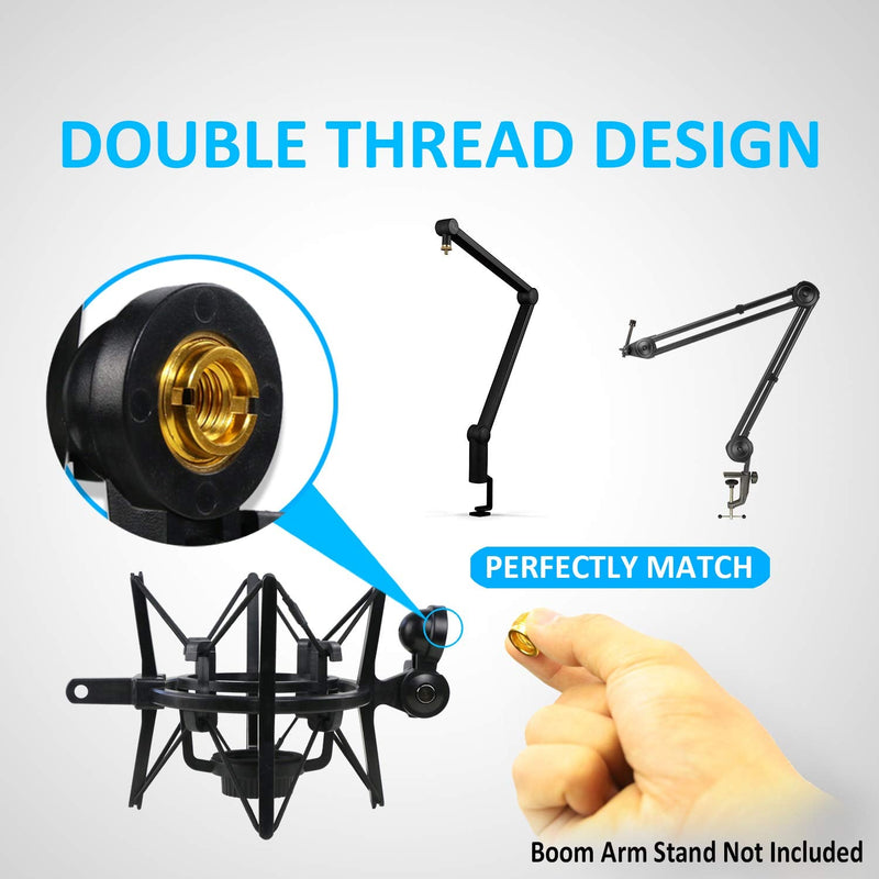  [AUSTRALIA] - ATR2500X Shock Mount with Pop Filter, Windscreen and Shockmount to Reduce Vibration Noise Matching Mic Boom Arm Stand for Audio-Technica ATR 2500X and ATR2500 USB Condenser Microphone by YOUSHARES