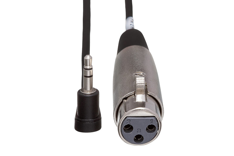  [AUSTRALIA] - Hosa XVM-110F XLR3F to Right Angle 3.5 mm TRS Microphone Cable, 10 Feet