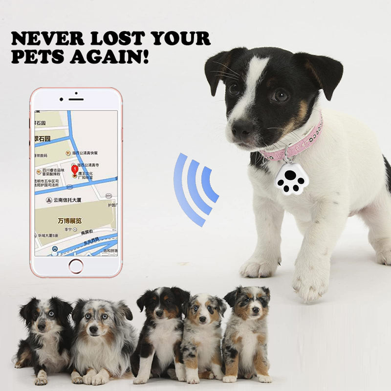  [AUSTRALIA] - 1 Pack New Mini Dog GPS Tracking Device,Portable Intelligent Anti-Lost Device for Luggages/ Kid/ Pet Bluetooth Alarms,No Monthly Fee App Locator-Black Black