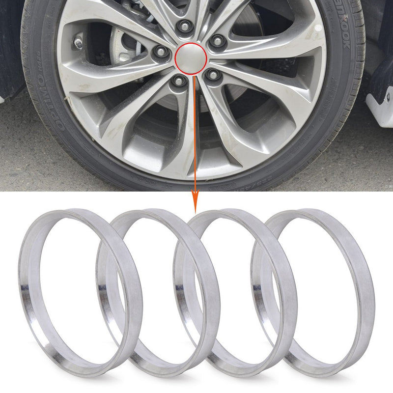 ZHTEAPR 4pc Wheel Hub Centric Rings 67.1 to 73.1 OD=73.1mm ID=67.1mm - Aluminium Alloy Wheel Hubrings for Most Mazda Hyundai Mitsubishi - LeoForward Australia