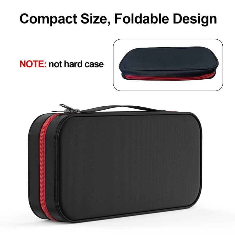  [AUSTRALIA] - ZYHKJYL Carrying Case for Nintendo Switch/Switch OLED，Soft Compact Carrying Case Pouch, for Nintendo Switch/OLED Console & Accessories, Lightweight Great for Travel (Black) Black