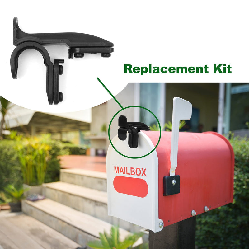  [AUSTRALIA] - Brand New Latch Replacement Set Kit for Mailbox Repair - Top Latch, Door Latch, 2 Latch Clips for Solar Group Standard Mailboxes - Easy to Install No Additional Mounting Hardware Needed 1