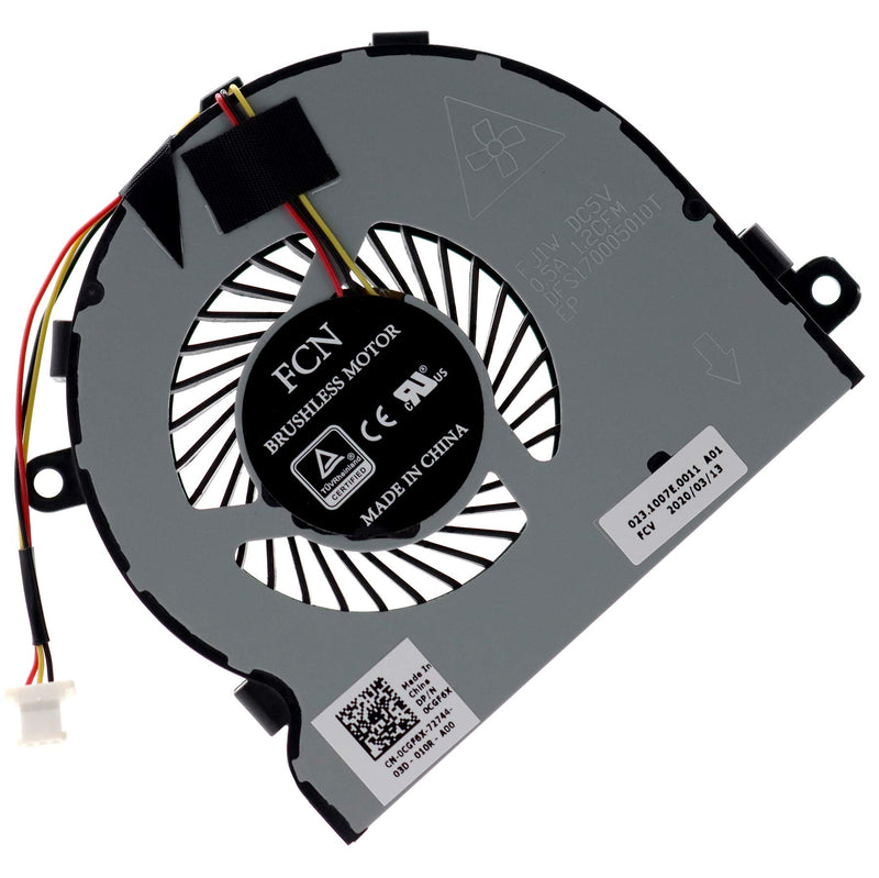  [AUSTRALIA] - Deal4GO CPU Cooling Fan Cooler for Dell Inspiron 15 5547 5548 5545 5543 5542 5557 3467 3565 3567 3568 3576 Inspiron 14 5445 5447 5448 CGF6X 3RRG4 03RRG4 DFS170005010T