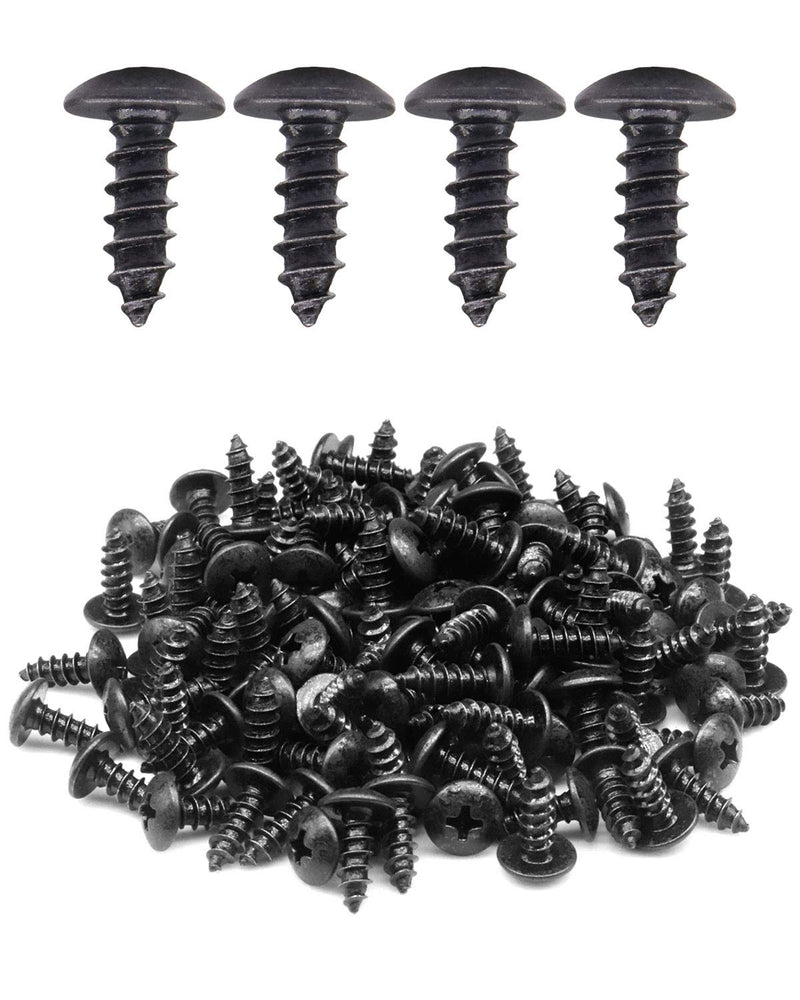  [AUSTRALIA] - 100pcs #8 x 1/2 inch Truss Head Phillips Wood Screws with Black Oxide Coated | by IMSCREWS 100 Pcs #8x1/2"