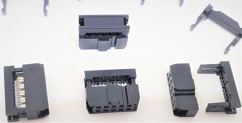  [AUSTRALIA] - PC Accessories - Connectors Pro 50-Pack 2X5 10P 2.54mm Dual Rows IDC Sockets for Flat Ribbon Cable, 10 Pins FC Female Connector