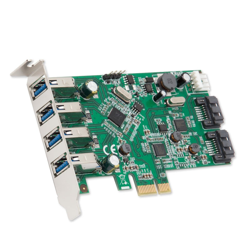  [AUSTRALIA] - Syba 4 Port USB 3.0 and 2 Port SATA III PCIe 2.0 X 1 Card VLI/ASMedia Chipset Components Other SD-PEX50064 6-port