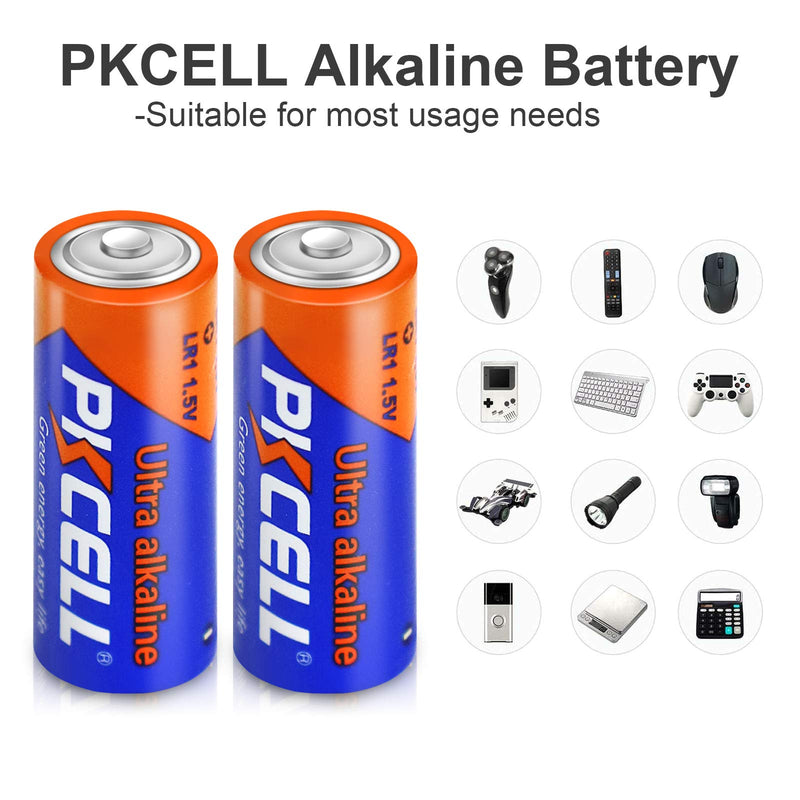 PKCELL N Alkaline Battery1.5V LR1 Long Lasting, All-Purpose N Battery- 4Count - LeoForward Australia