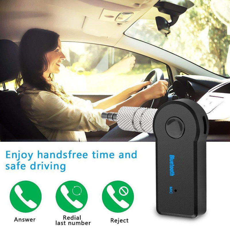  [AUSTRALIA] - Bluetooth AUX Adapter for Car, Wireless Audio Receiver Portable Hands-Free Car Adapter Kits with AUX 3.5mm