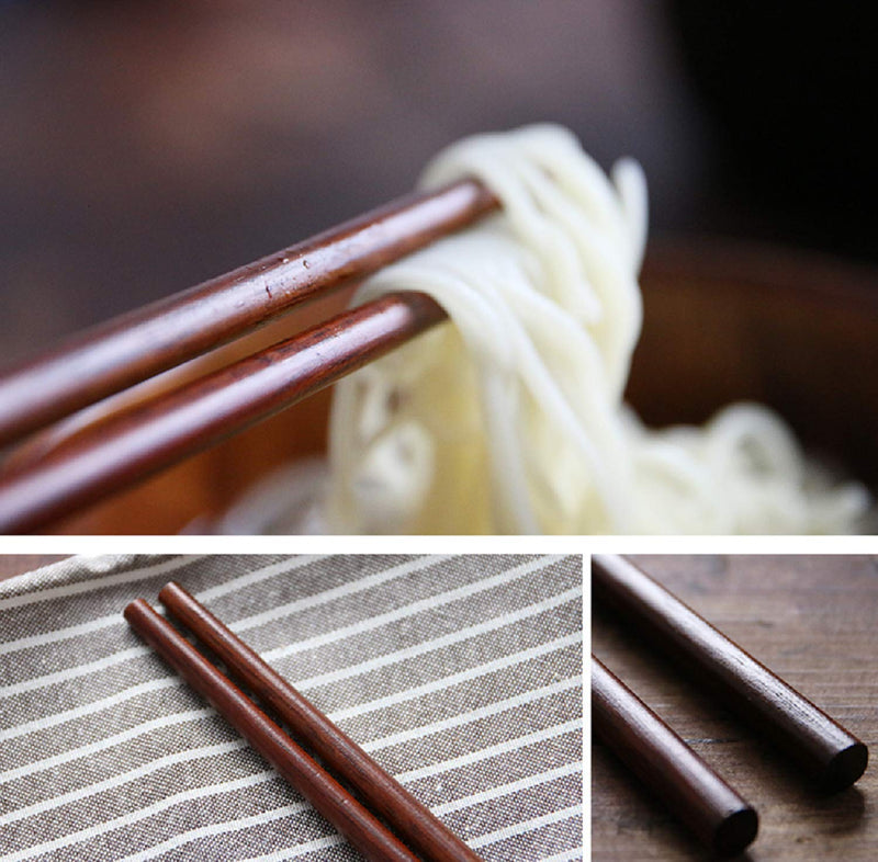  [AUSTRALIA] - Donxote Cooking Chopsticks, Extra Long Wooden Kitchen Frying Chopstick 16.5 Inches - Brown(6-Pairs)