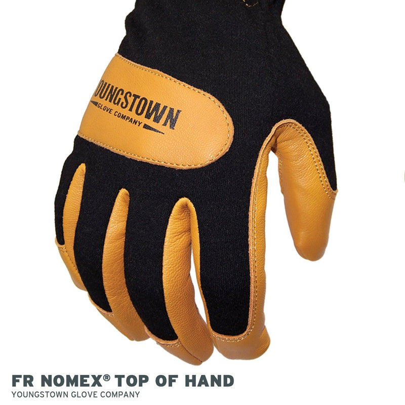  [AUSTRALIA] - Youngstown Glove 12-3270-80-L Flame Resistant Mechanics Hybrid Gloves, Large