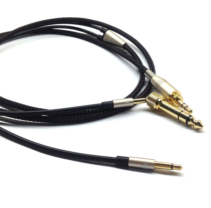  [AUSTRALIA] - NewFantasia Replacement Audio Upgrade Cable Compatible with Denon AH-D600, AH-D7200, AH-D7100, AH-D9200, AH-D5200, Meze 99 Classics, Focal Elear Headphones Black 3meters/9.9ft