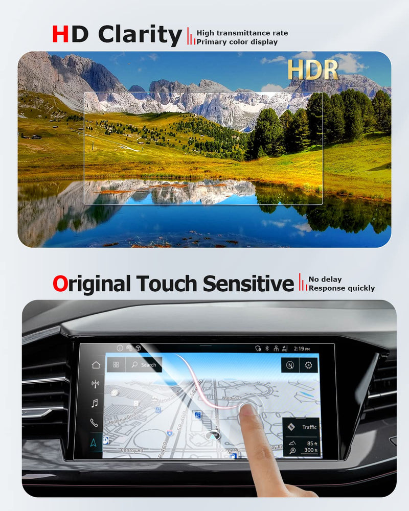  [AUSTRALIA] - ASZSK Screen Protector For Q4 etron 2023,11.6 Inch Tempered Glass Protective Film Compatible with Audi Q4 etron,9H Anti-Scratch HD Clarity GPS Navigation Infotainment Foil Car Accessories 11.6-inch