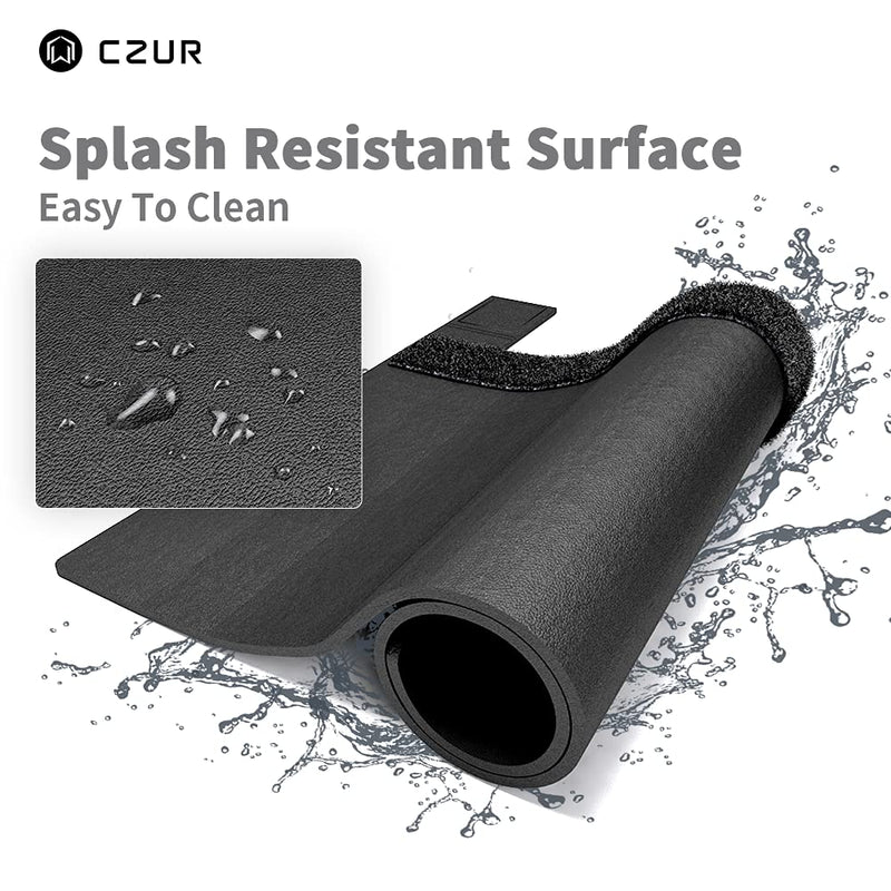  [AUSTRALIA] - CZUR Assistive Cover 13.14-inch with Adjustable Hook&Loop Splash Resistant,PVC Material Cover for CZUR Book Scanner, Office&Home-Black