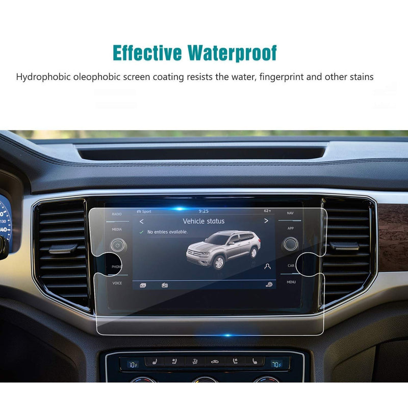 Flyingchan Tempered Glass Screen Protector Compatible with 2020 Volkswagen Atlas,9H Hardness,Anti Scratch,High Definition,VW Touch Screen Car Display Navigation Screen Protector - LeoForward Australia