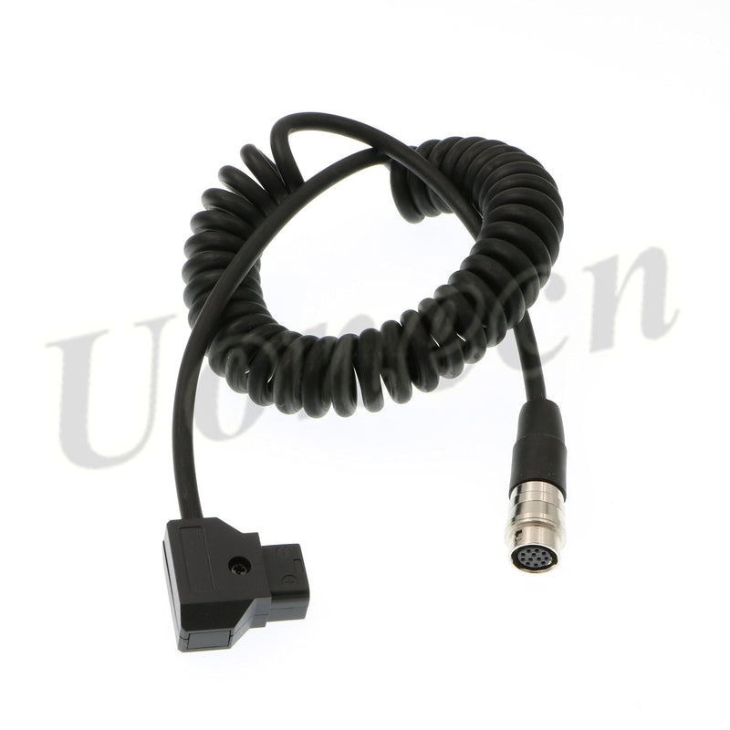  [AUSTRALIA] - Uonecn for ANTON BAUER D-Tap to Hirose 12 Pin Female Power Cable for 1/3" 1/2" 2/3" for Fujinon for Nikon for Canon Angenieux Lens