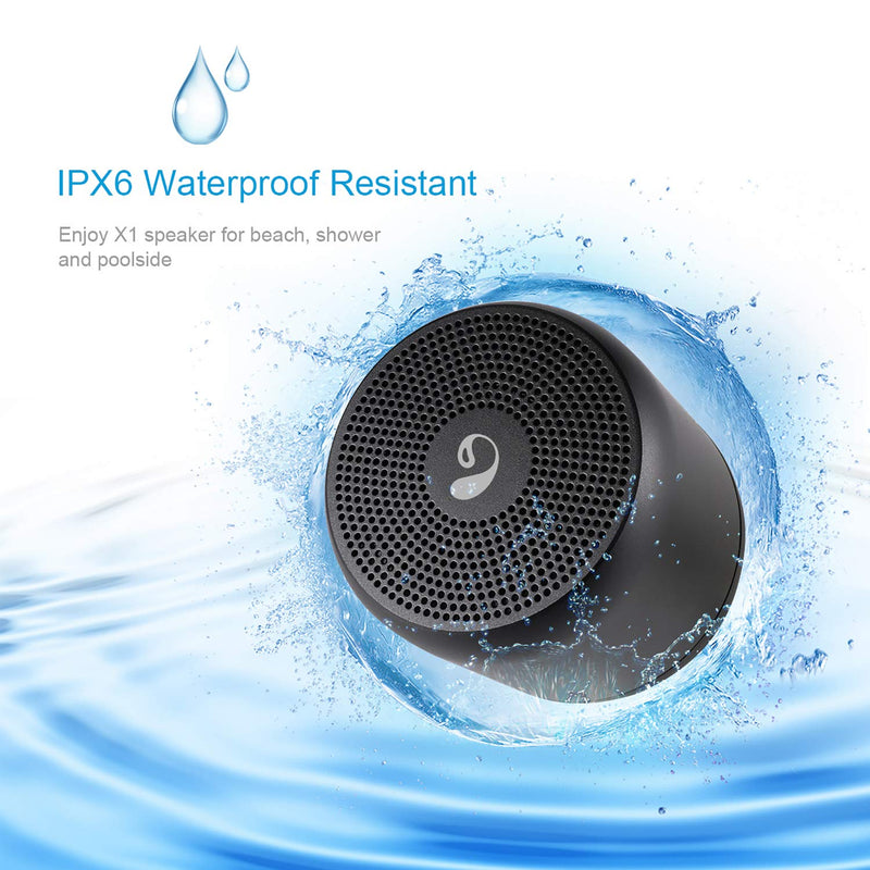 inOpera X1 Wireless Bluetooth Speaker, Outdoor Portable Waterproof Stereo Speaker with HD Audio and Enhanced Bass, Built-in Mic IPX6, 4.2 Handsfree Calling, TF Card Slot (Black) - LeoForward Australia