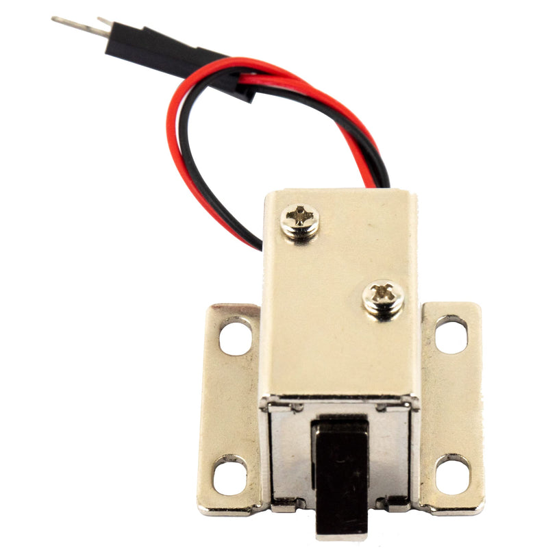  [AUSTRALIA] - risingsaplings 2pcs DC 12V Current 0.4A Current Mini Electromagnetic Electric Drawer Lock Solenoid Control Lock for Door Access Cabinet Lock Farm School Hotel Design Slim Tongue 27X29X18(mm) 12V 0.4A
