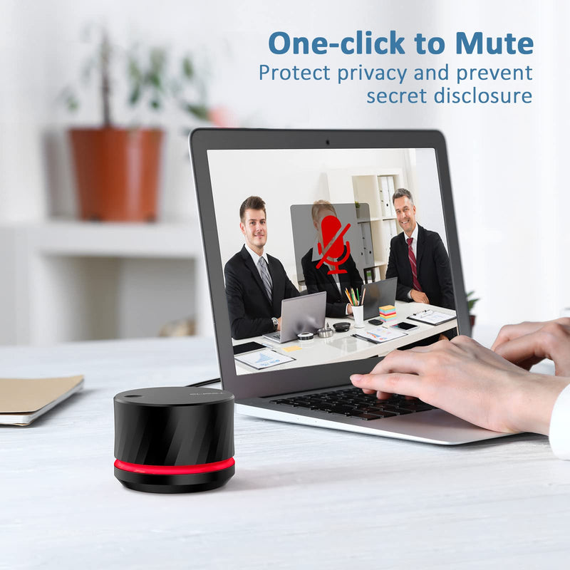  [AUSTRALIA] - USB Volume Control Knob - EMEET USB Multimedia Controller Knob with One-Click Mute Function and Music Switching, Customize Mute Button Mode, Multimedia Control Knob Supports Windows and Mac