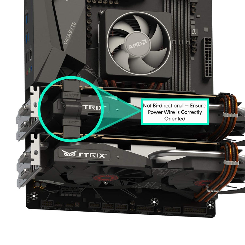  [AUSTRALIA] - LINKUP - Flexible SLI Bridge GPU Cable Extreme High-Speed Technology Premium Shielding 85 ohm Design for NVIDIA GPUs Graphic Cards┃NOT Compatible with AMD or RTX 2000/3000 GPU - [8 cm]