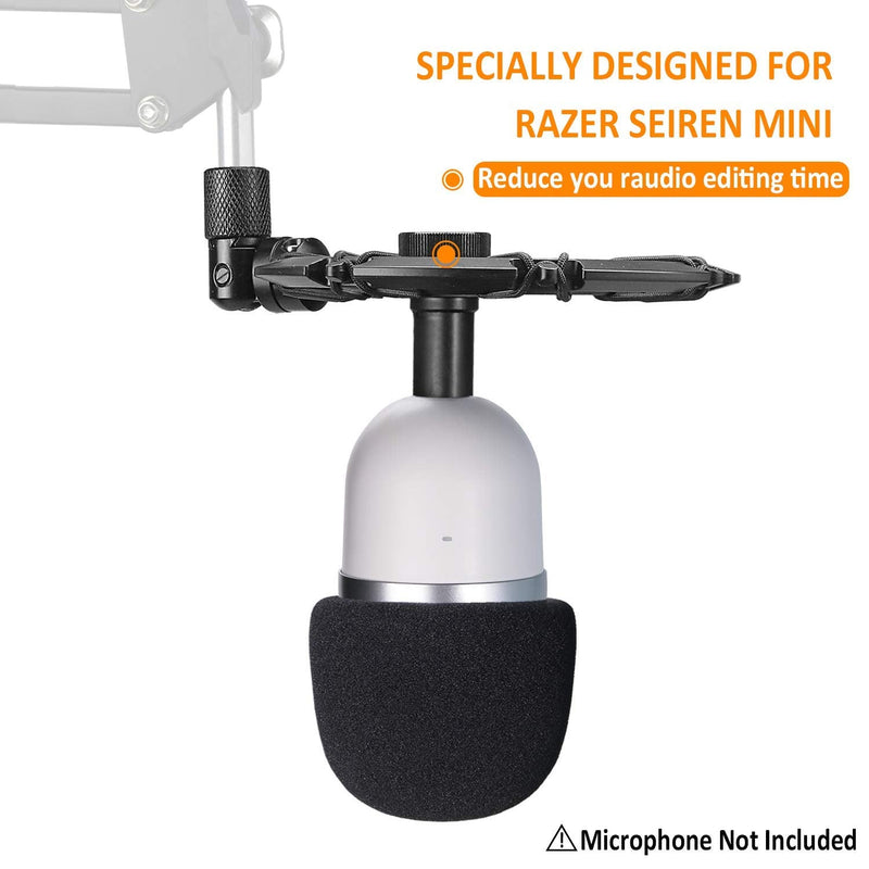  [AUSTRALIA] - Razer Seiren Mini Shock Mount - Shockmount Advanced Vibration Blocking, Noise Repelling Matching Mic Boom Arm Compatible with Razer Seiren Mini Microphone by YOUSHARES