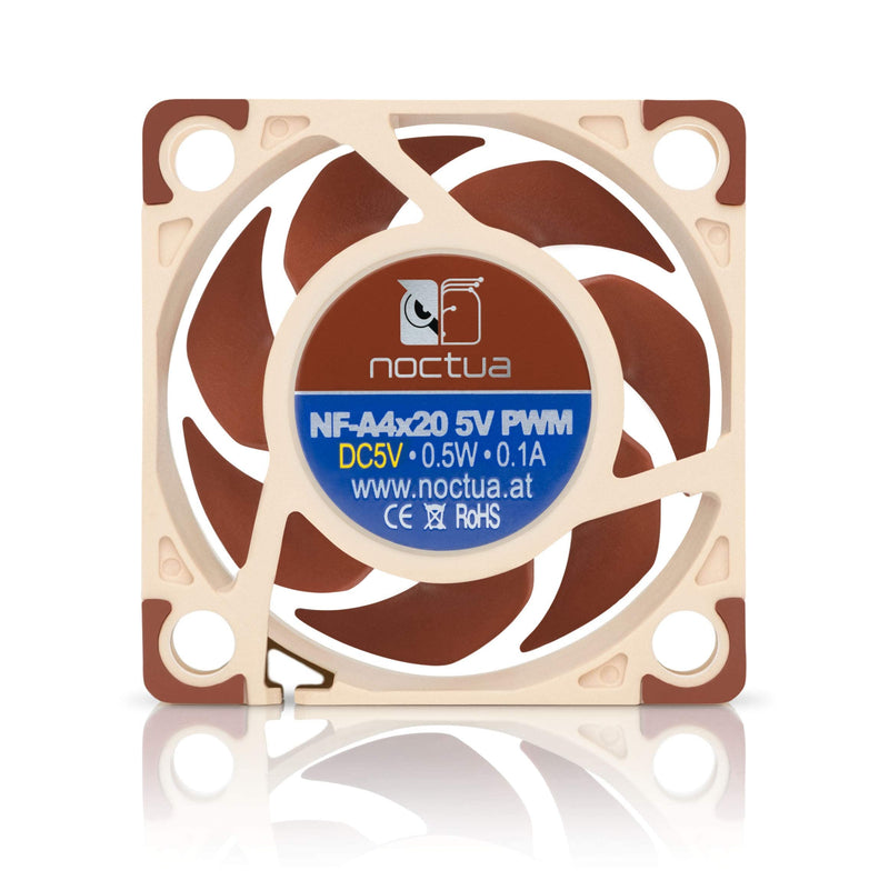  [AUSTRALIA] - Noctua NF-A4x20 5V PWM, Quiet Premium Fan, 4-Pin, 5V Version (40x20mm Brown) 40x20mm Fan Single