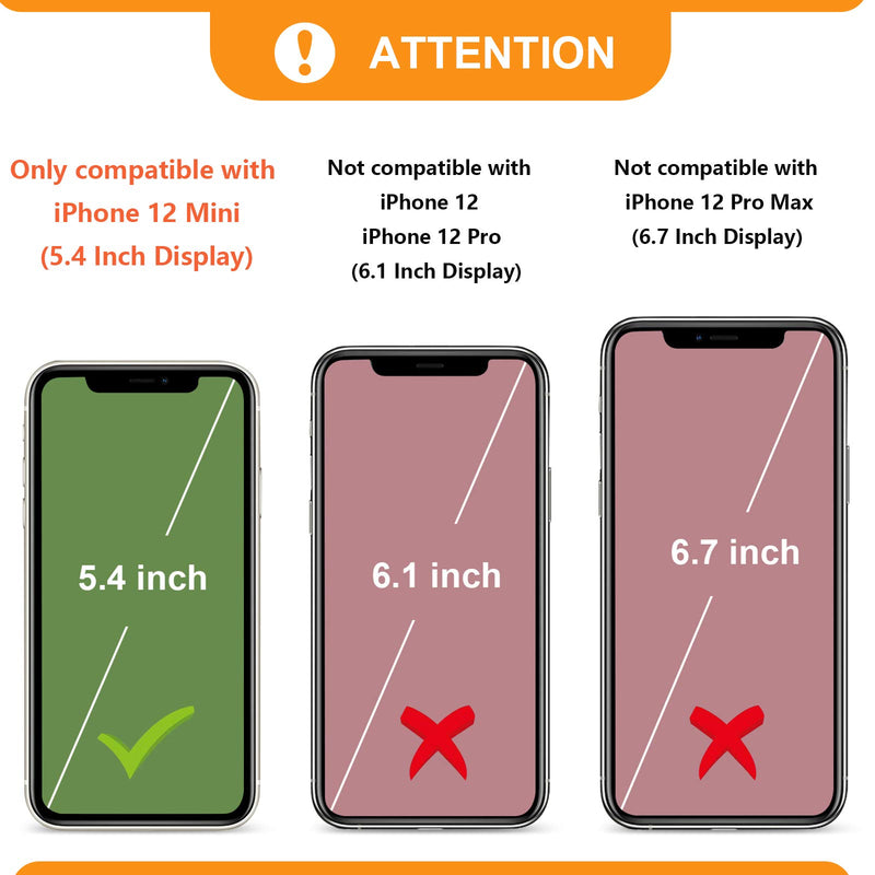  [AUSTRALIA] - Bocasal Crossbody Wallet Case for iPhone 12 Mini Credit Card Holder PU Leather Kickstand Shockproof Detachable Cross Body Strap Lanyard Magnetic Closure 5.4 inch(Black) Black For iPhone 12 Mini 5.4 inch display