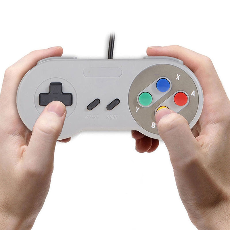 [AUSTRALIA] - Veanic 2-Pack Replacement Controller Gamepad Compatilbe with SNES - 7 Pin Connector