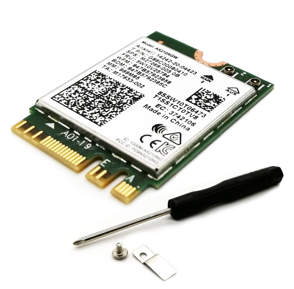  [AUSTRALIA] - 802.11AX WiFi 6E AX210NGW WiFi Card,Expand to Tri-Band 6GHz/5GHz/2.4GHz M.2 NGFF Wireless Bluetooth 5.2 Card Interface WiFi Adapter for Laptop Support Windows 10/11 64bit